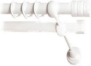 

Карниз Lm Decor Цилиндр 088 2р гладкий 25/19мм 1.8м белый глянец
