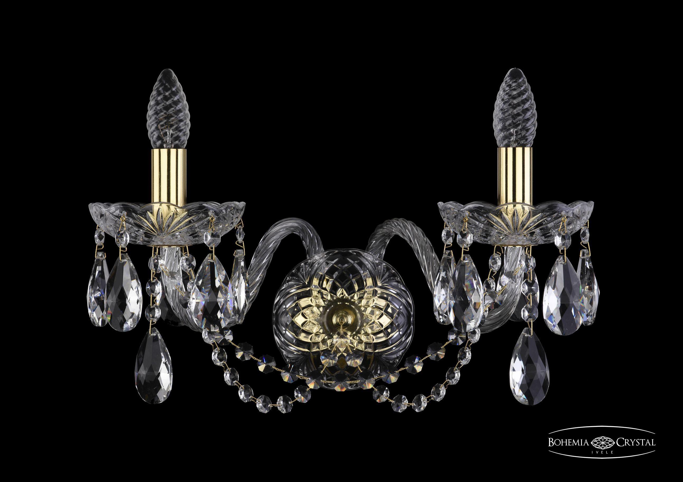 

Подвесная люстра Bohemia Ivele Crystal 1402B/2/195/XL/G, Бра Bohemia Ivele Crystal 1402B/2/195/XL/G