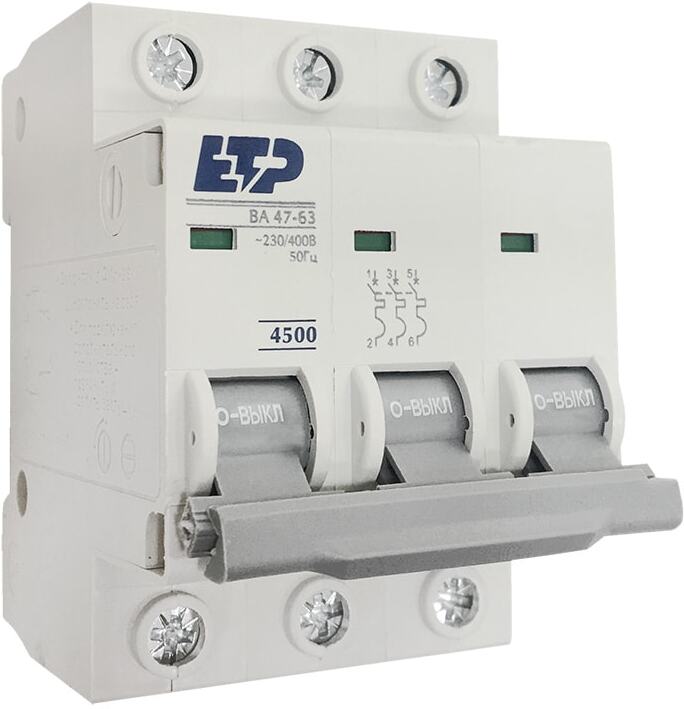 

Выключатель нагрузки ETP BA 47-63 3P 10A (B)