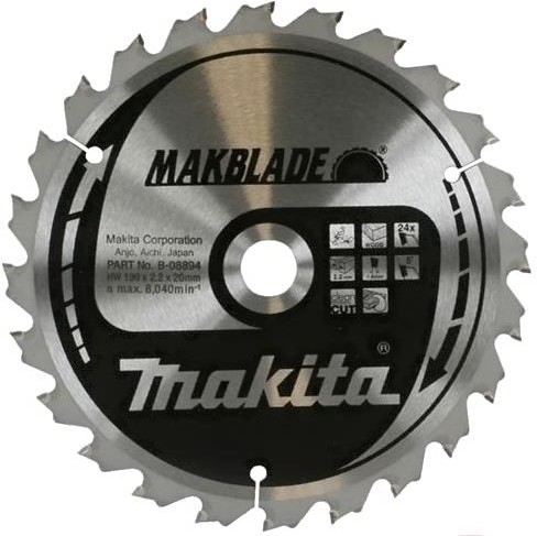 

Диск пильный Makita B-35271, Диск пильный Makita 190х20 48T Standart B-35271