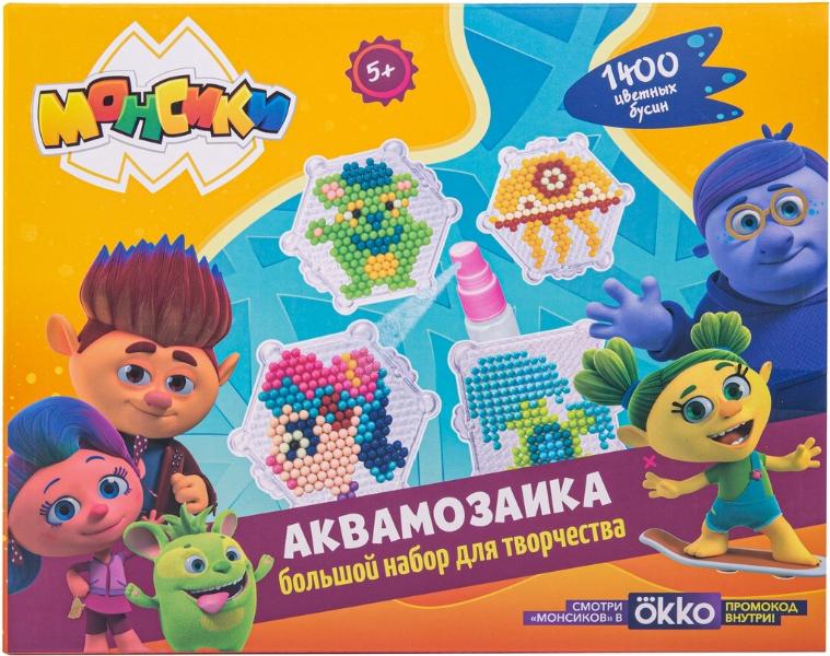 

Набор для творчества Монсики Аквамозаика 1400 эл. [MSC072M], Аквамозаика 1400 эл.