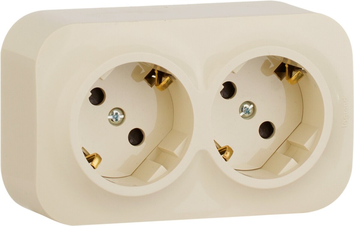 

Розетка Legrand Quteo 782253 слоновая кость