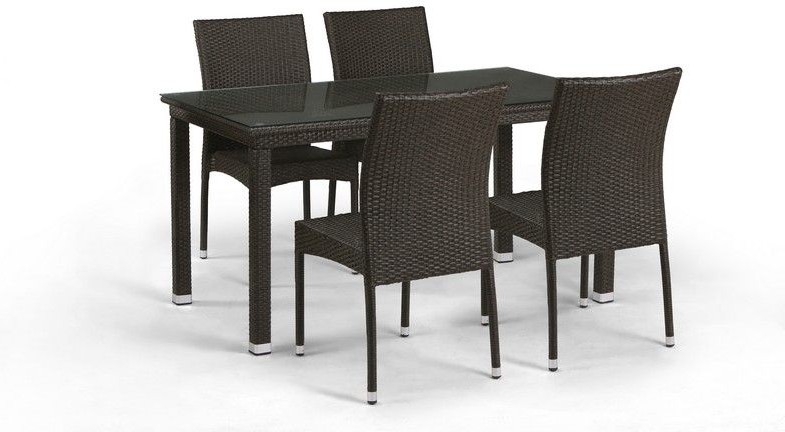 

Комплект садовой мебели Afina garden T256A/YC380A-W53 Brown [T256A/YC380A-W53 Brown 4Pcs], Комплект садовой мебели Afina garden T256A/YC380A-W53 T256A/YC380A-W53 4Pcs Brown