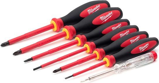 

Набор отверток Milwaukee 4932464067 (7 предметов), SL/PH/PZ изолированных 7 шт