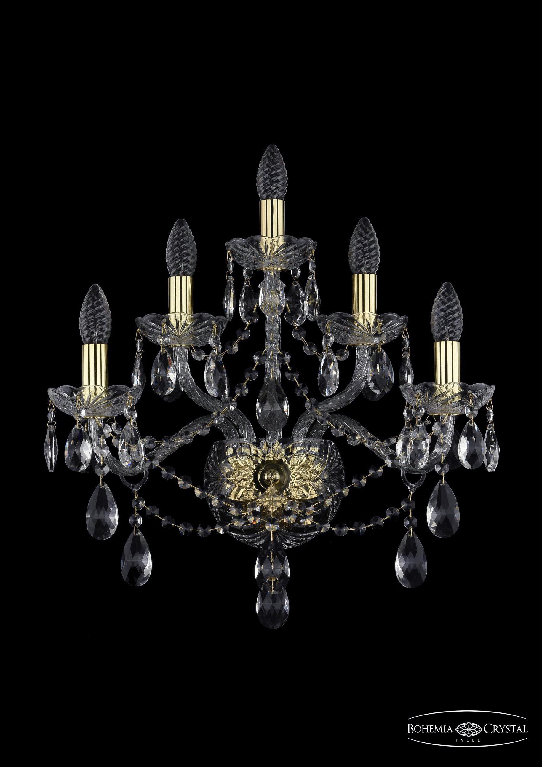

Бра Bohemia Ivele Crystal 1415B/2+2+1/200/XL/G