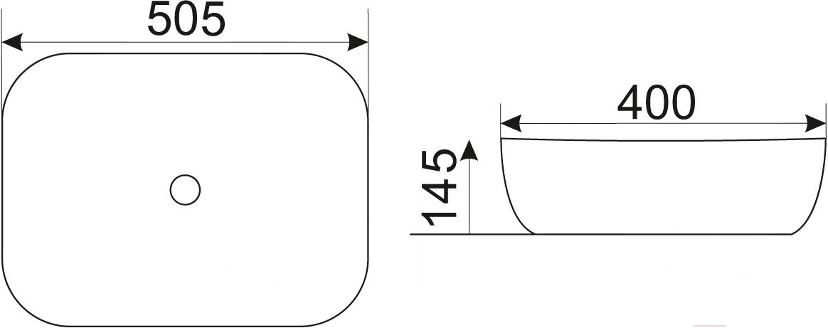 

Умывальник CeramaLux K397G125, K397G125