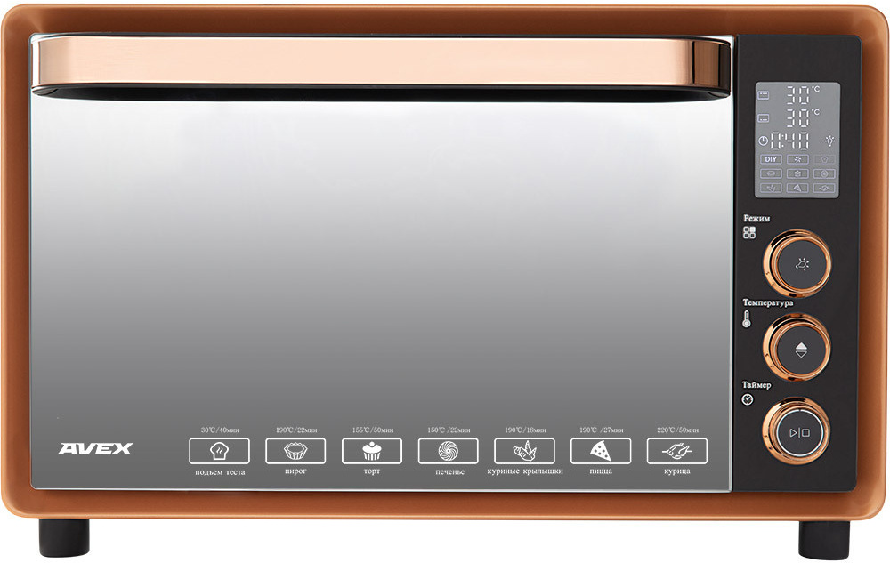 

Мини-печь (ростер) Avex TR 400 GСL LUX черный/бронзовый, Мини-печь Avex TR 400 GСL LUX черный/бронзовый