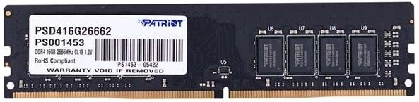 

Оперативная память DDR4 Patriot PSD416G26662, Память Patriot 16Gb PSD416G26662