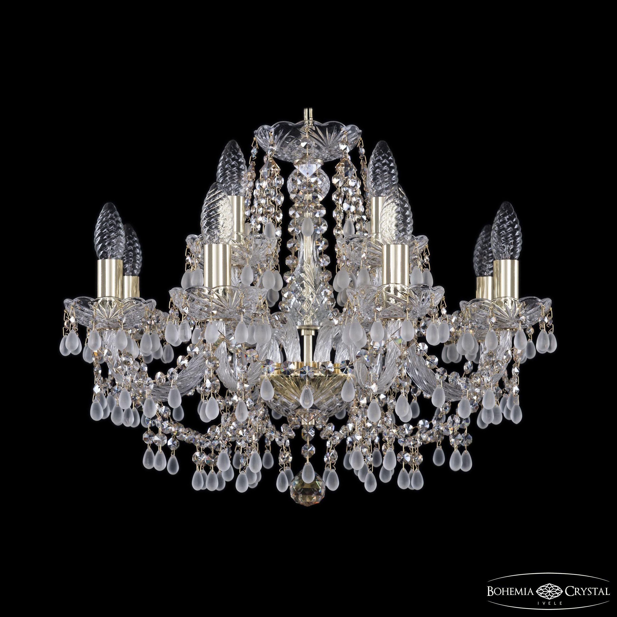 

Подвесная люстра Bohemia Ivele Crystal 1410/8+4/195 G V0300 R801