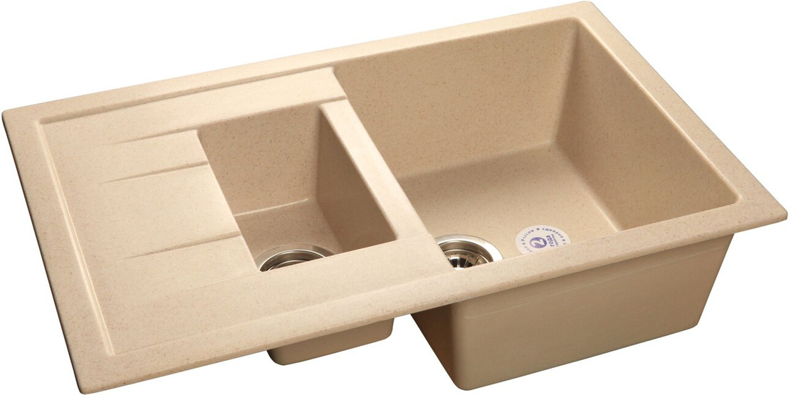 

Кухонная мойка GranFest Quadro GF-Q775KL бежевый