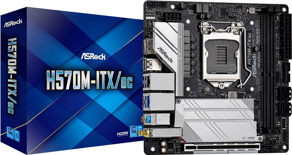 

Материнская плата ASRock H570M-ITX/AC, H570M-ITX/AC