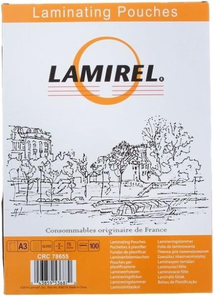 

Пленка для ламинирования Lamirel LA-78655 А3 75мкм 100 шт
