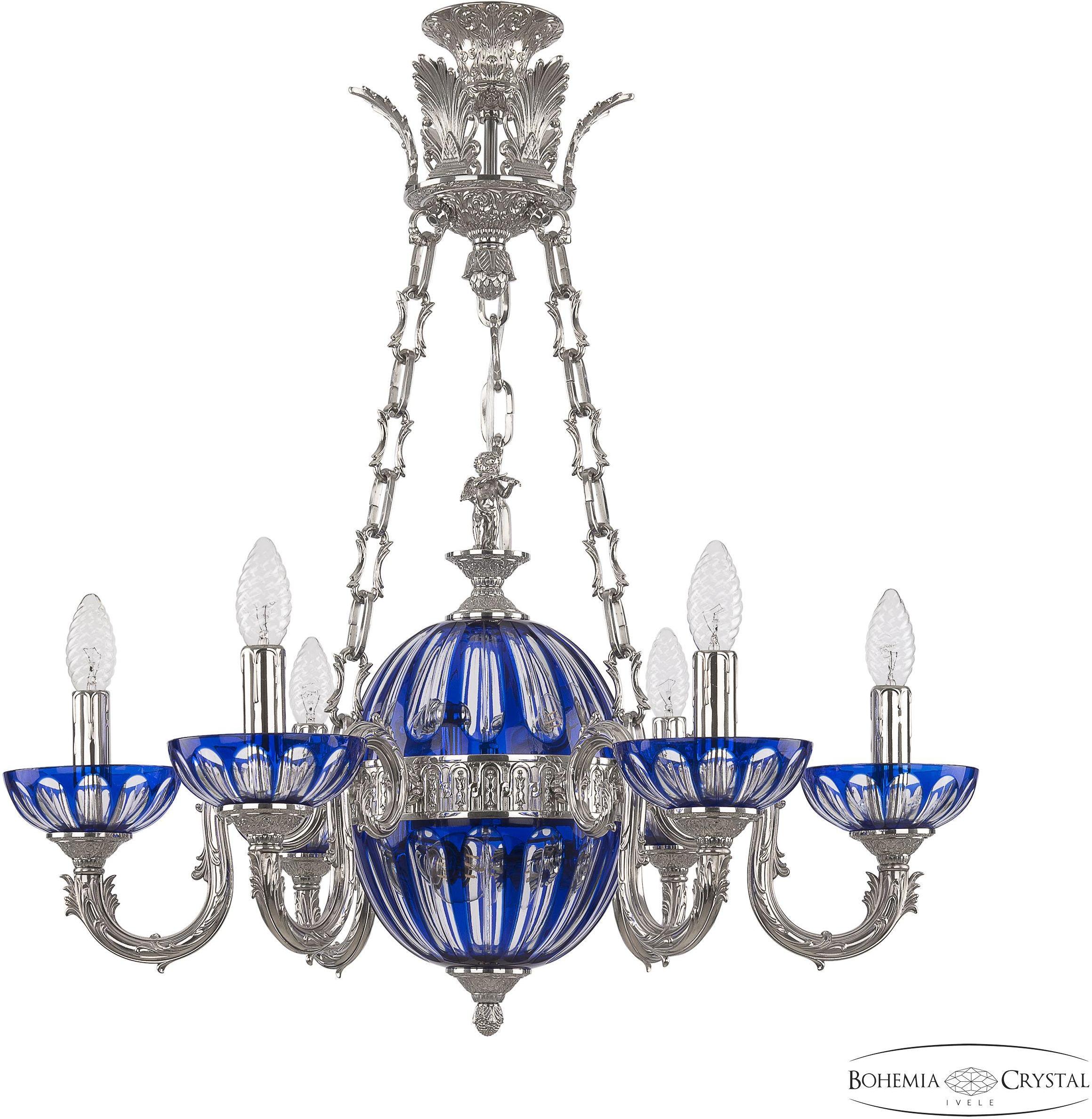 

Подвесная люстра Bohemia Ivele Crystal 71003P/6/175 Ni P Clear-Blue/H-1H Y8 FA4S