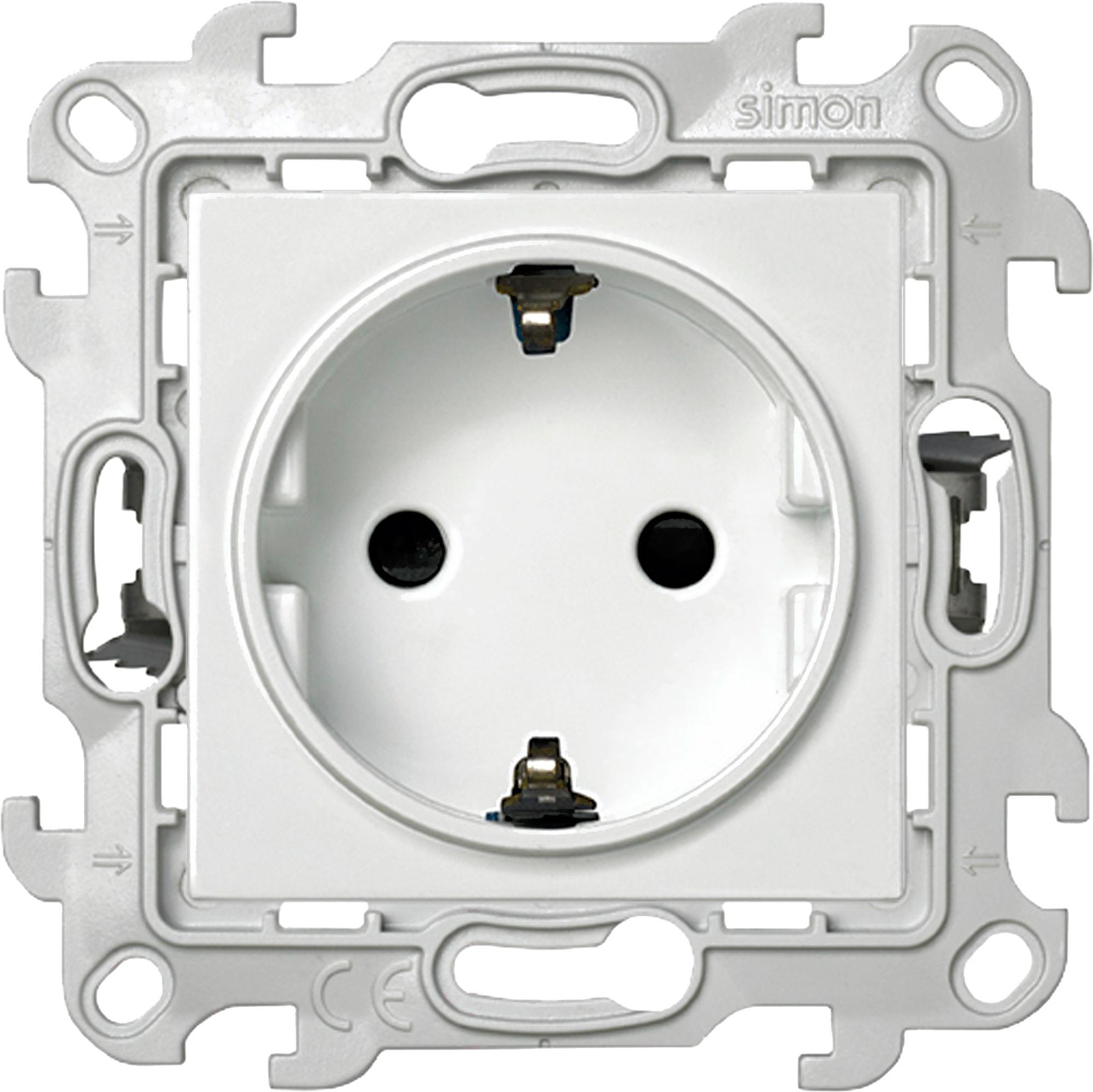 

Розетка Simon 2420432-030 белый