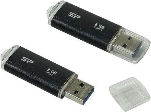 

Usb flash Silicon-Power Blaze B02 8Gb Black [SP008GBUF3B02V1K], Blaze B02 8Gb