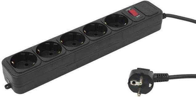 

Сетевой фильтр PC Pet AP01006-5-B, AP01006-5-BK 5м (5 розеток) (пакет ПЭ)