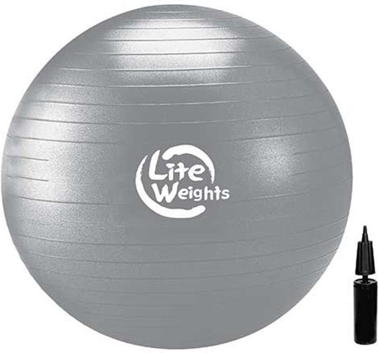 

Мяч гимнастический Atlas Sport Lite Weights 1868LW 85 см c насосом, Фитбол Lite Weights 1868LW 85 см c насосом