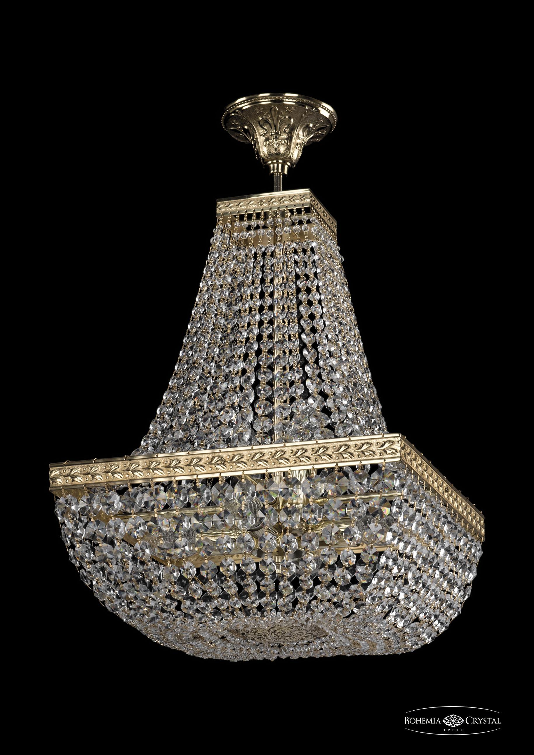 

Люстра на штанге Bohemia Ivele Crystal 19112/H2/35IV G