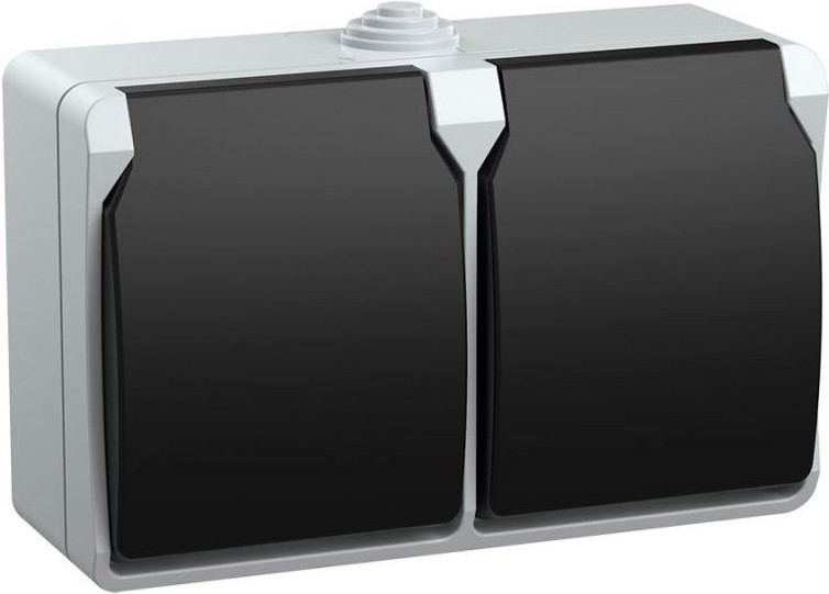 

Розетка IEK Форс IP54 РСб22-3-ФСр