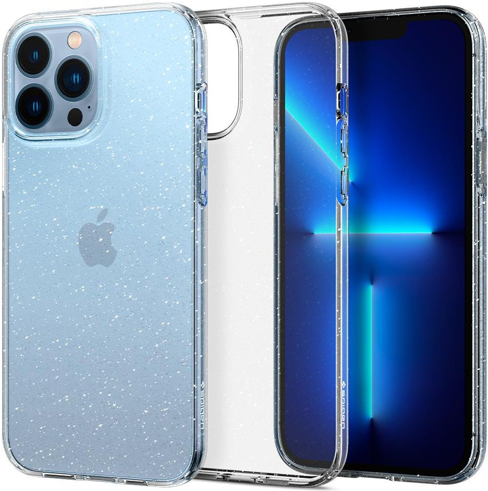 

Чехол для iPhone 13 Pro Max гелевый с блестками Spigen SGP Liquid Crystal Glitter прозрачный