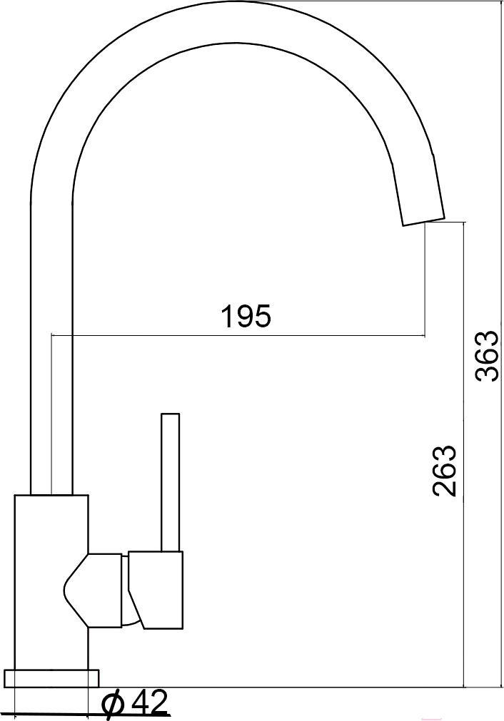 

Смеситель Ukinox UM2104 SS, UM2104 SS