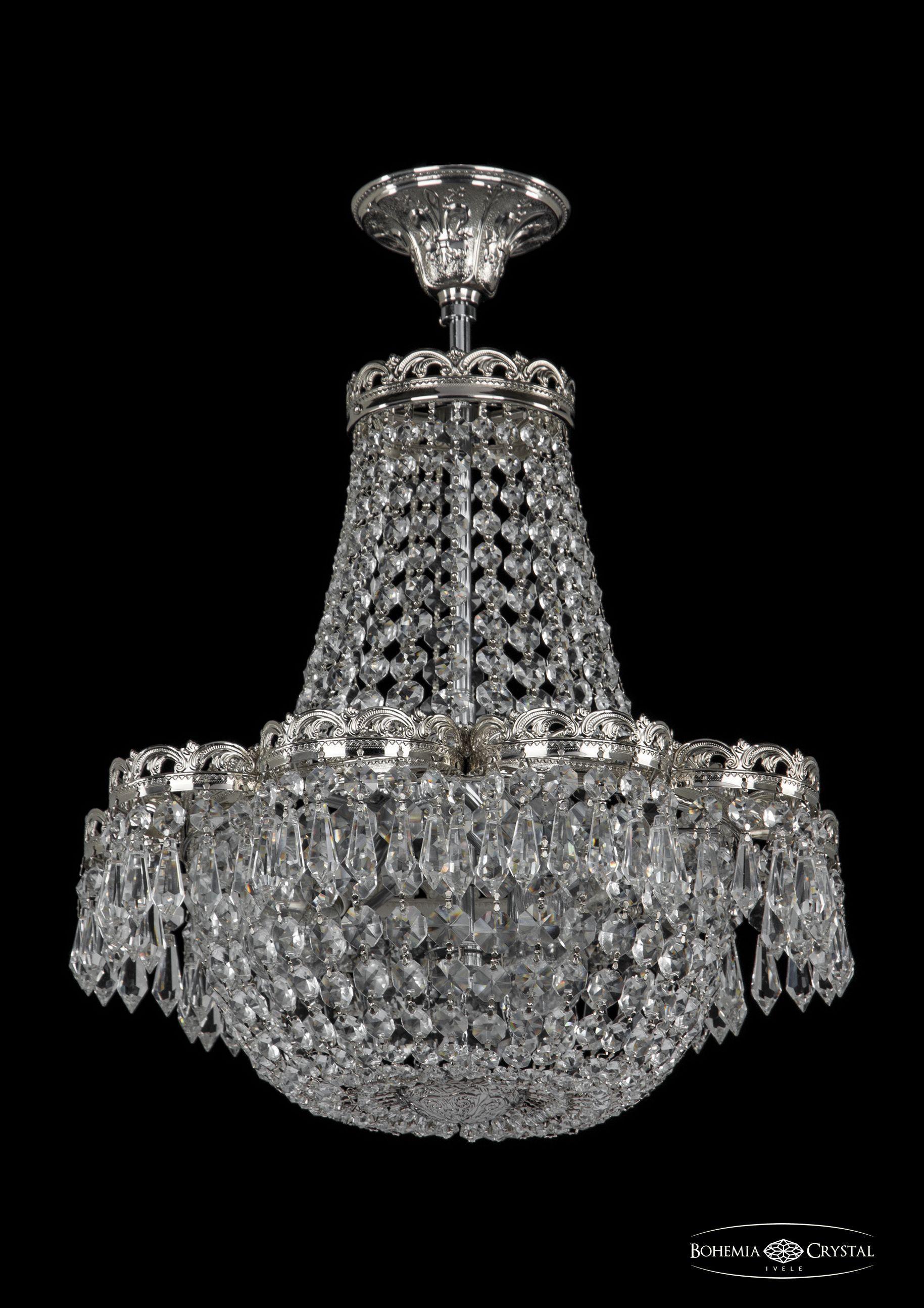 

Люстра на штанге Bohemia Ivele Crystal 19311/H1/35JB Ni