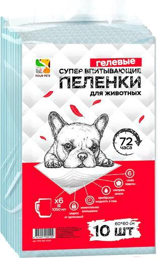 

Пеленка, туалет для животных Four Pets для собак 10 шт, Одноразовая пеленка для животных Four Pets для собак 10 шт PFA103-10UP