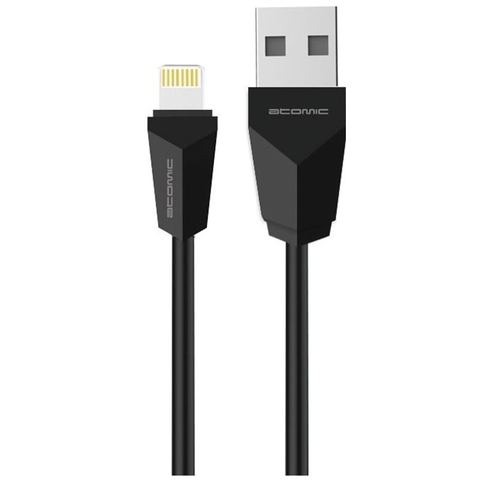 

Кабель Atomic C-27i iPhone/iPad 8-pin черный, C-27i iPhone/iPad 8-pin