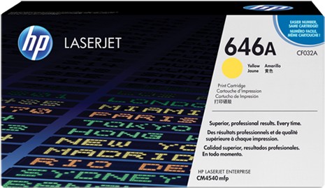 

Картридж лазерный HP CF032AC желтый