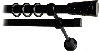 

Карниз Lm Decor Византия 066 2р гладкий 25/19мм 3м черный матовый, Византия 066 2р гладкий 25/19мм 3.0м