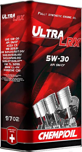 

Моторное масло Chempioil Ultra LRX 5W30 API SN/CF 5л, Ultra LRX 5W30 API SN/CF 5л