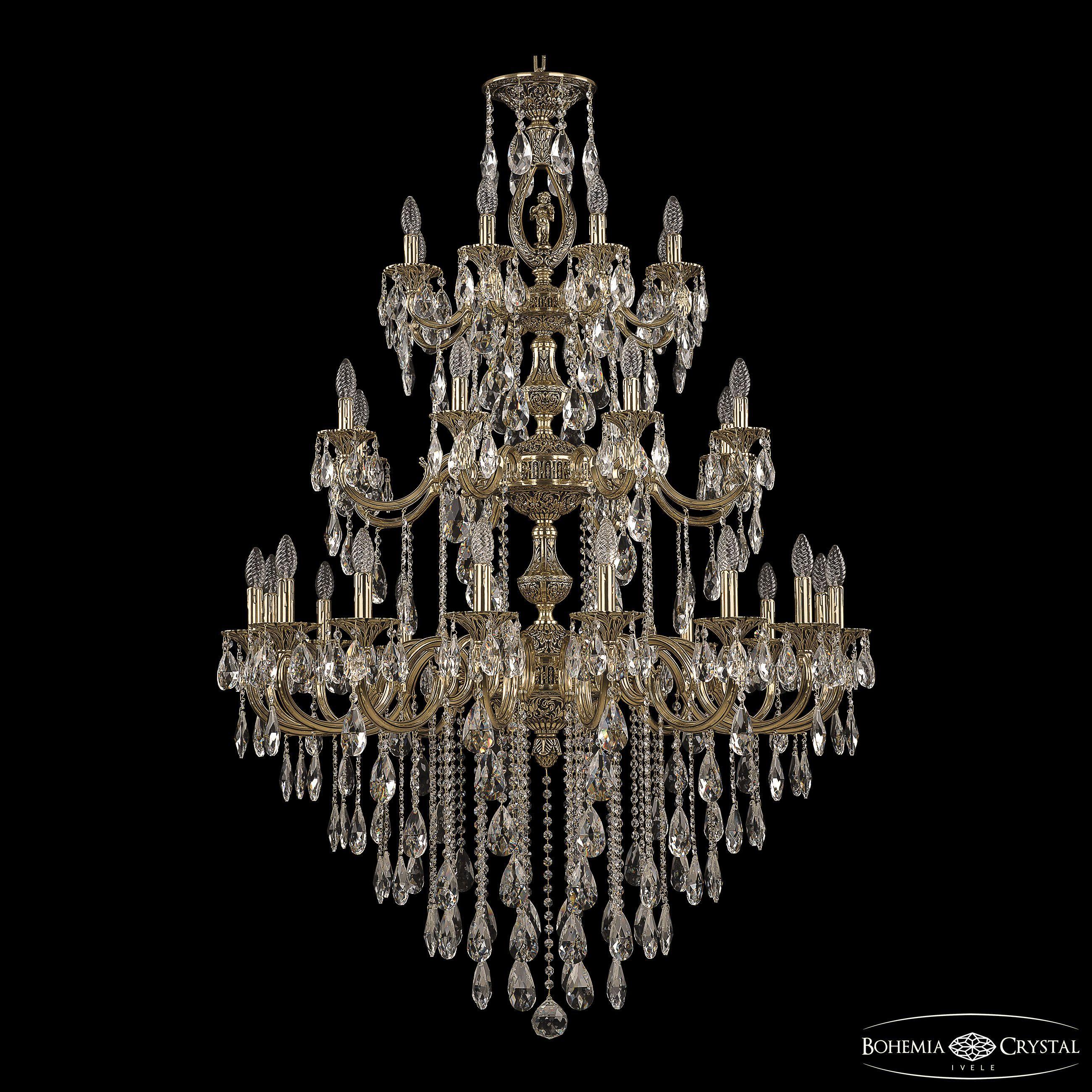 

Подвесная люстра Bohemia Ivele Crystal 72401/16+8+8/360/3D B GB FA4M