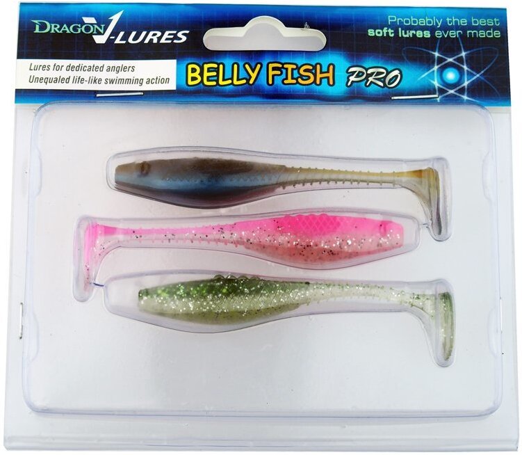 

Приманка силиконовая Dragon Belly Fish Pro 4/10 см 3шт (BF40D-MIX-3)