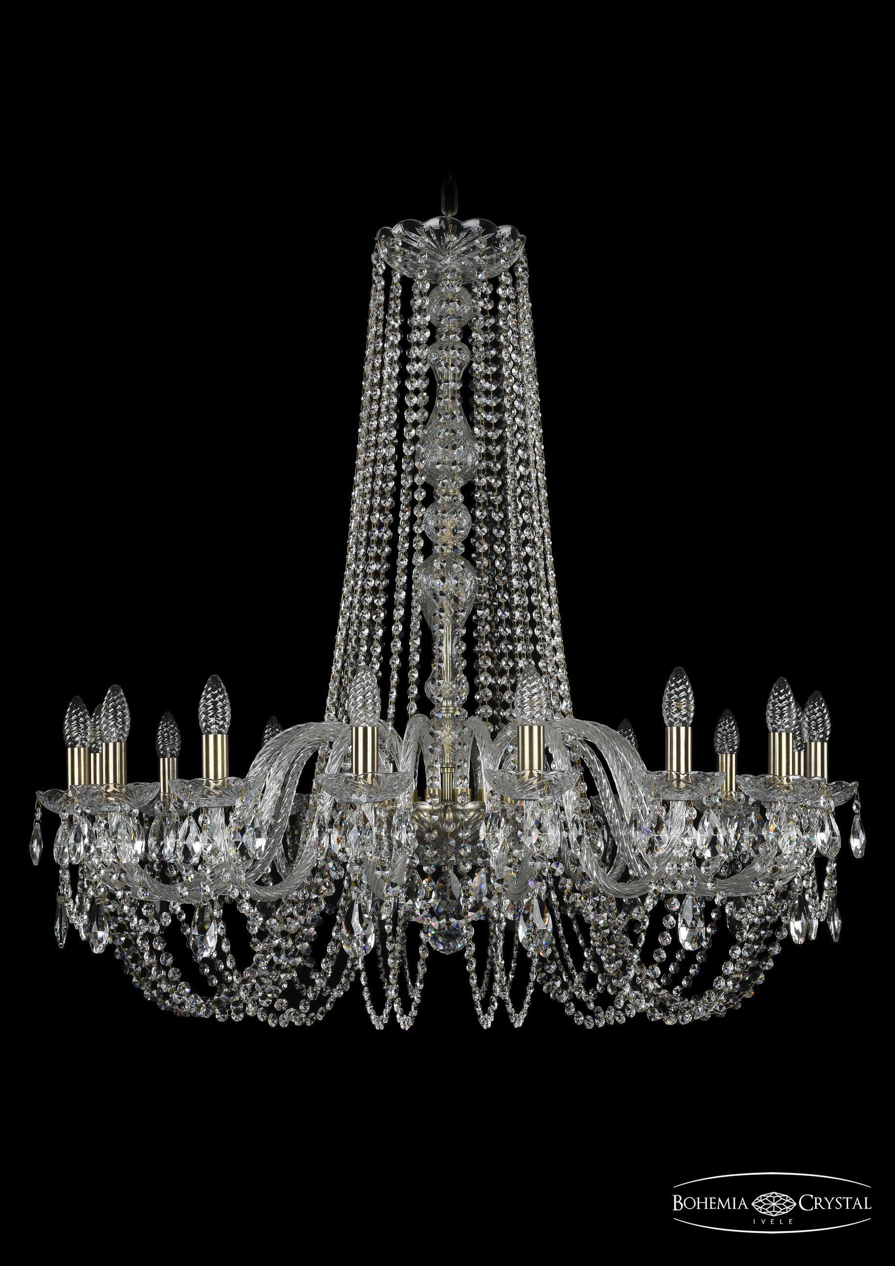 

Подвесная люстра Bohemia Ivele Crystal 1402/16/360/h-95/Pa