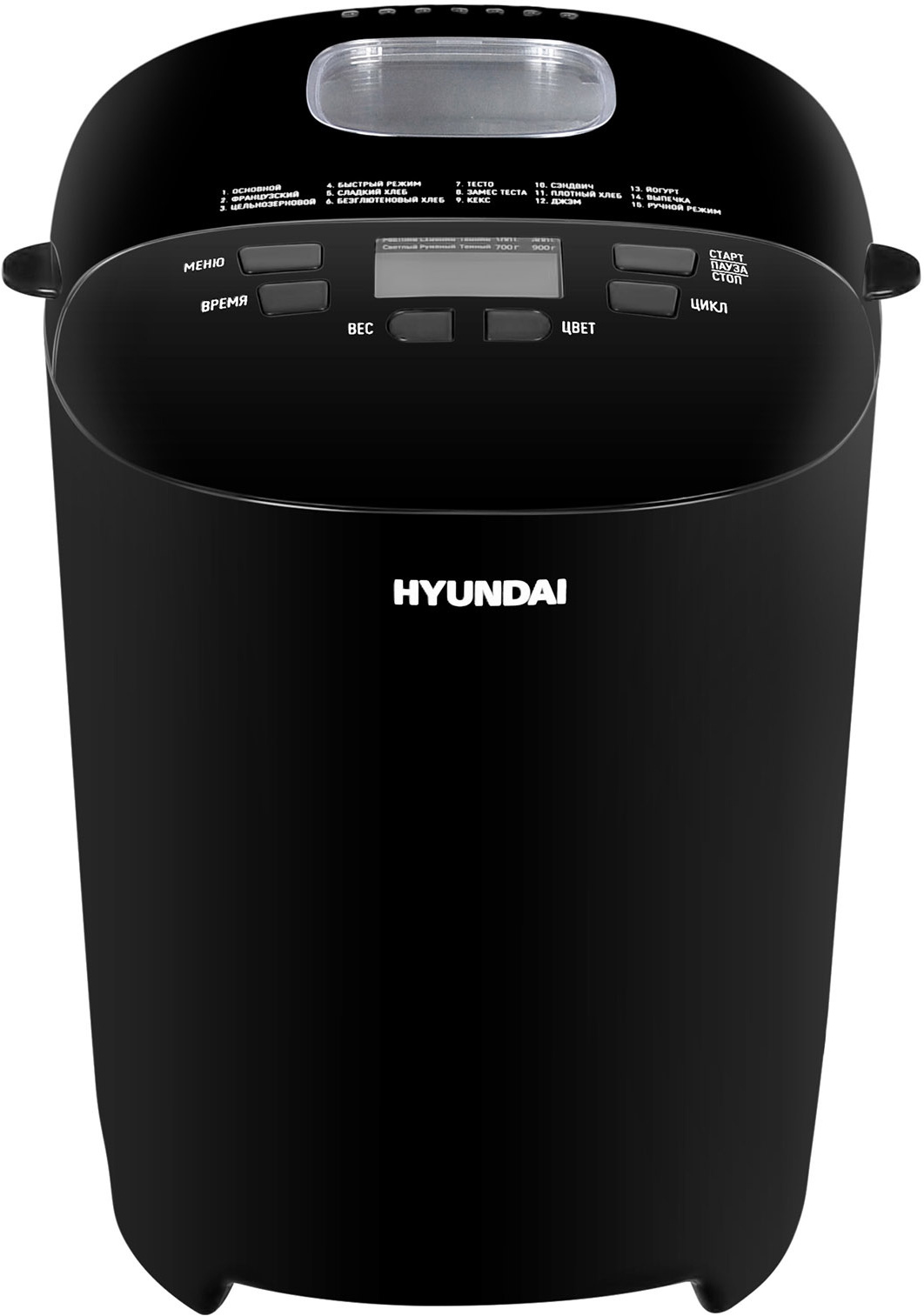 

Хлебопечка Hyundai HYBM-P0513 черный, Хлебопечка Hyundai HYBM-P0513