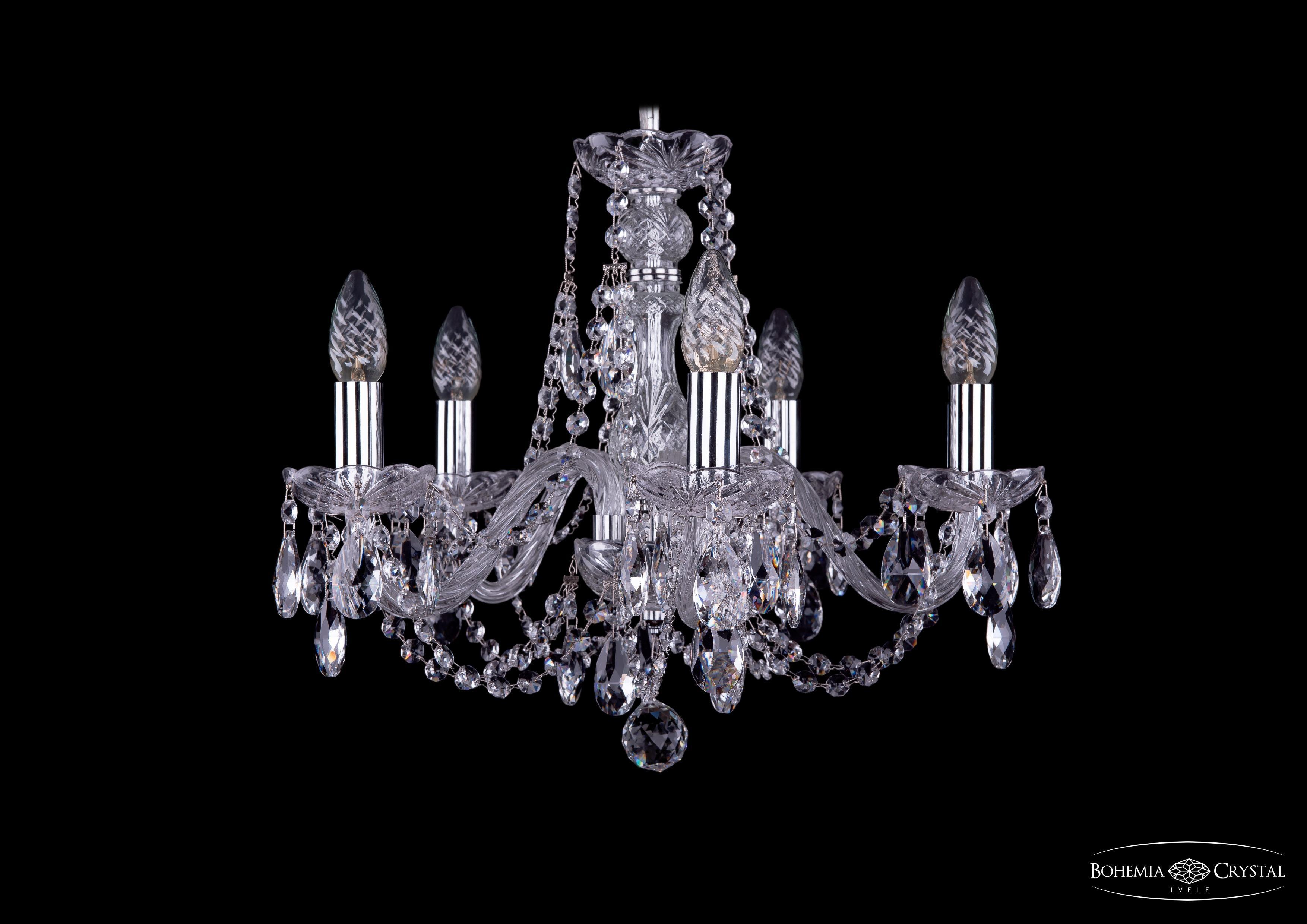 

Подвесная люстра Bohemia Ivele Crystal 1406/5/160/Ni