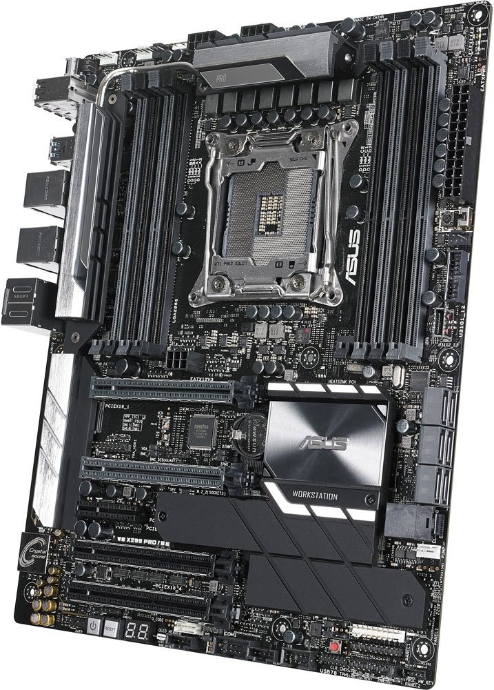 

Материнская плата ASUS WS X299 PRO/SE [90SW00A0-M0EAY0], (Asus WS X299 PRO/SE (X299) (8DDR4) (RTL))