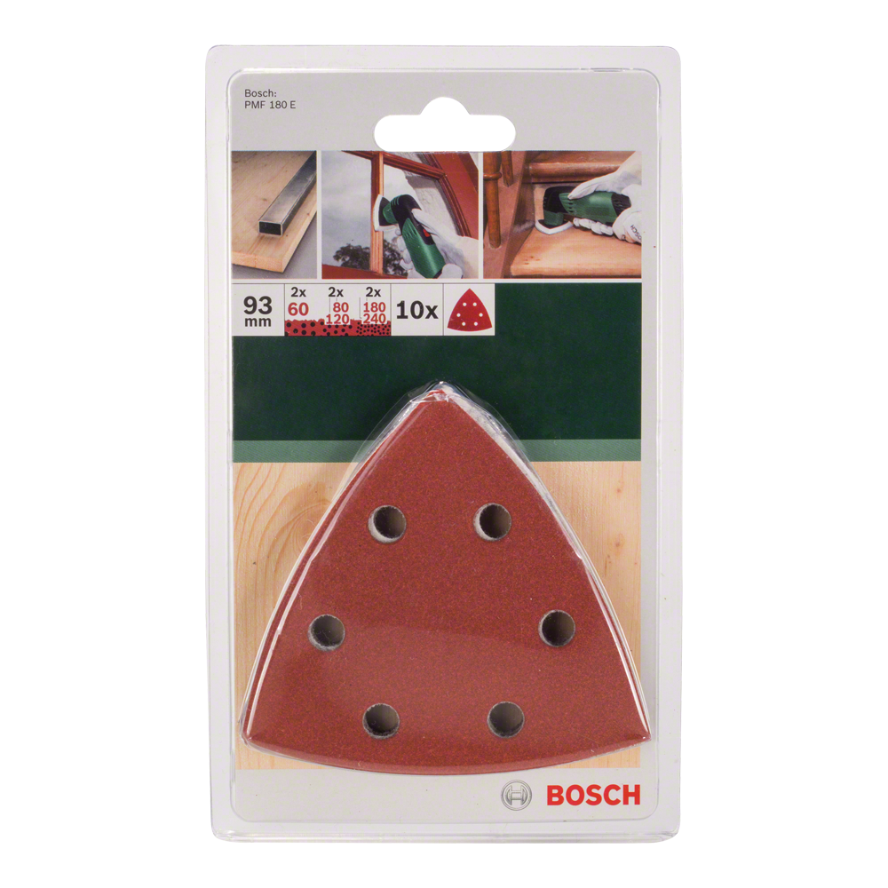 

Круг шлифовальный для эксцентриковых шлифмашин Bosch Т 180 DIY 2609256957, Шлифлист Bosch 93 мм для дерева 10шт 2609256957