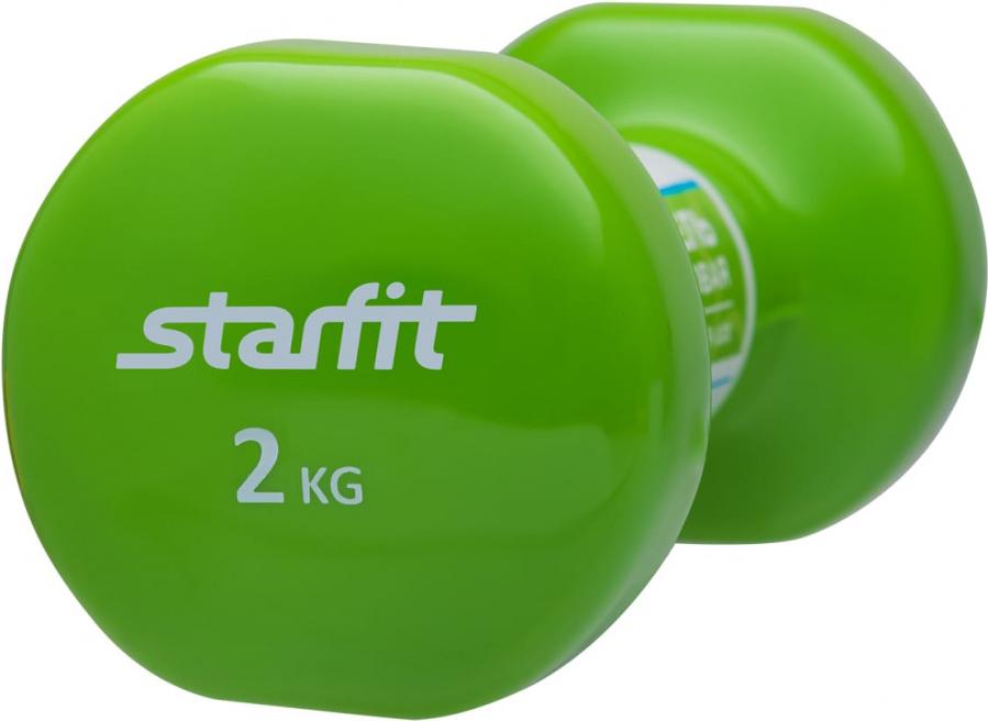 

Гантель цельная Starfit DB-101 2 кг зеленый, Гантель DB-101 2кг