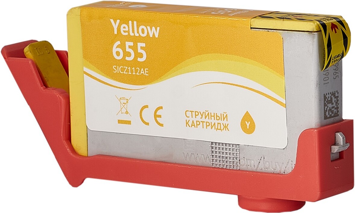 

Картридж струйный Sakura Printing CZ112AE аналог №655 Yellow (SICZ112AE)