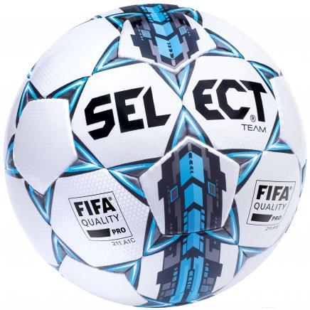 

Футбольный мяч Select Team Fifa 5 размер 5 белый/синий/черный, Team FIFA 5