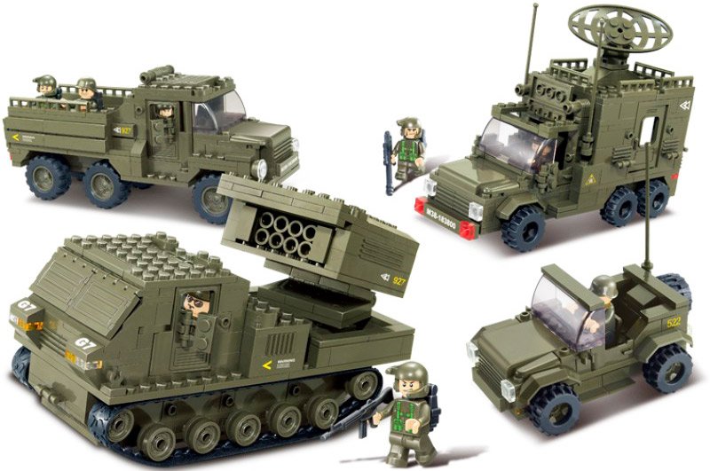 

Конструктор Sluban Головной ударный отряд 864 эл [M38-B0310], Головной ударный отряд 864 эл