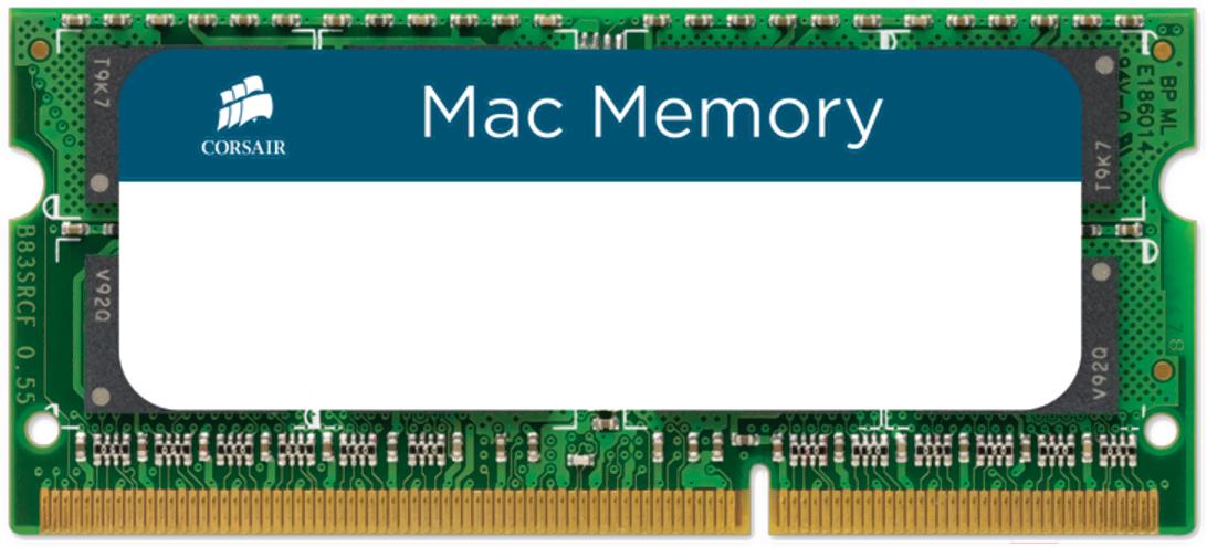 

Оперативная память Corsair Mac Memory 4GB DDR3 SO-DIMM PC3-8500 (CMSA4GX3M1A1066C7), Mac Memory 4GB DDR3 SO-DIMM PC3-8500