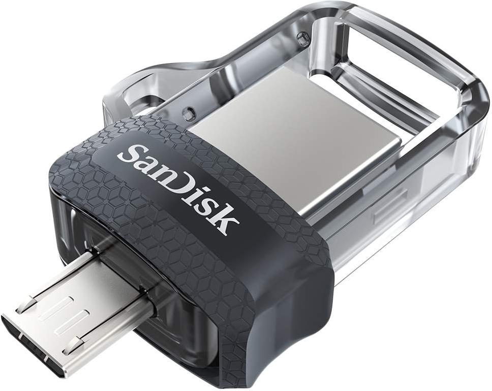 

Флэш диск SanDisk Dual Drive m3.0 SDDD3-016G-G46, Usb flash SanDisk Ultra Dual m3.0 16GB SDDD3-016G-G46 Grey/Silver