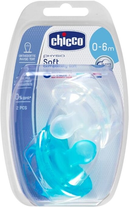 

Пустышка Chicco Physio Soft 0-6 мес (00073000310000)