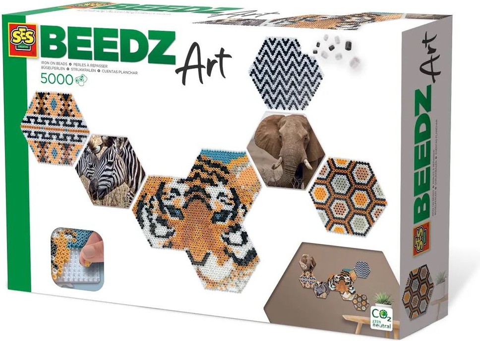 

Набор для творчества из термомозаики SES Creative Beedz Art Сафари (06022)