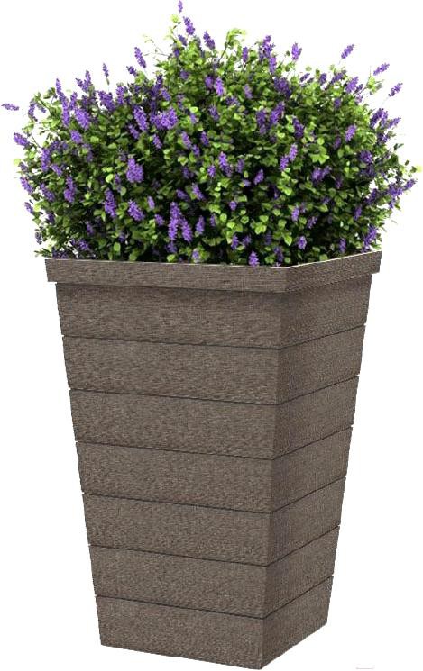 

Горшок Keter Taper Square High 31cm S коричневый [242863], Горшок Keter Taper Square S (242863)