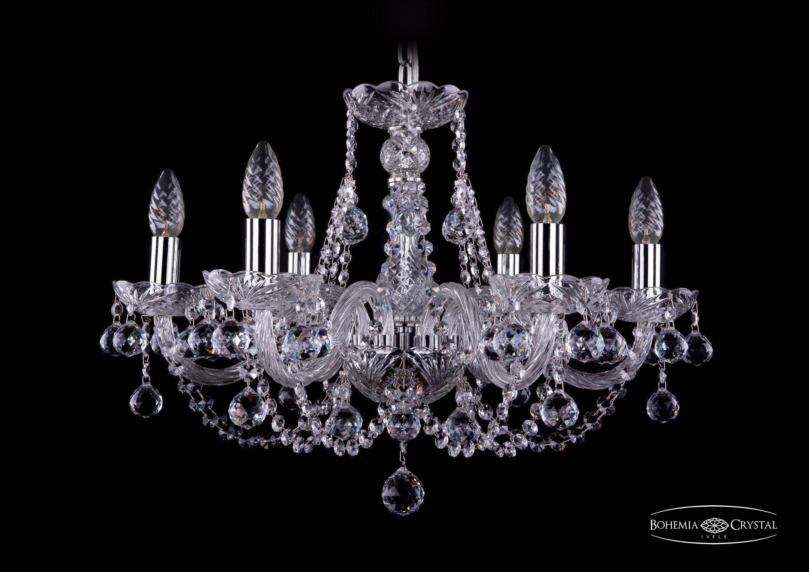 

Подвесная люстра Bohemia Ivele Crystal 1406/6/195/Ni/Balls