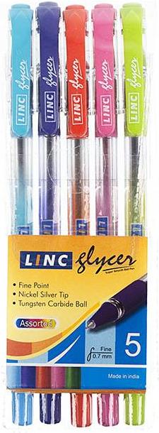 

Ручка шариковая Linc Glycer 0.7 мм 5 цветов [1300RF/5], Glycer 0.7 мм 5 цветов