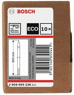 

Пикообразное зубило Bosch 2.608.690.236, Зубило Bosch SDS max 600мм Пиковое 2.608.690.236